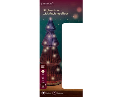 Kaemingk Micro LED Tree Glas Pink & Warm White