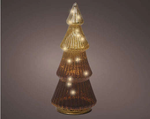 Kaemingk Micro LED Tree Glass Brown & Warm White