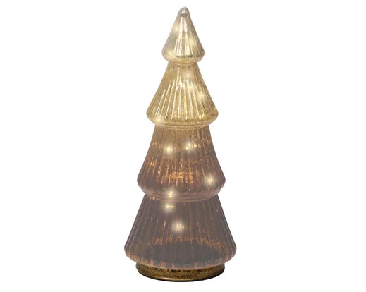 Kaemingk Micro LED Tree Glass Brown & Warm White