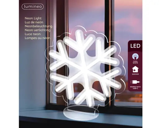 Snowflake LED Neon Sign