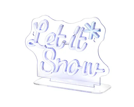 'Let It Snow' LED Neon Sign