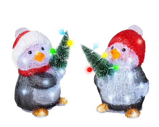 Lumineo LED Snowman Acrylic Penguin Outdoor Assorted