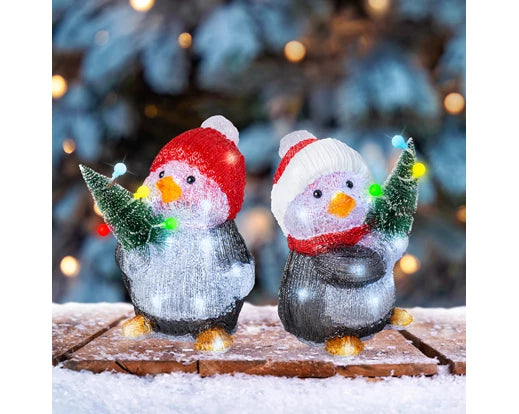 Lumineo LED Snowman Acrylic Penguin Outdoor Assorted