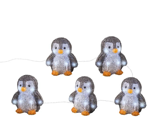 Lumineo LED Penguin Acrylic String Outdoor