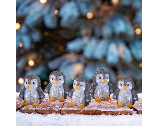Lumineo LED Penguin Acrylic String Outdoor