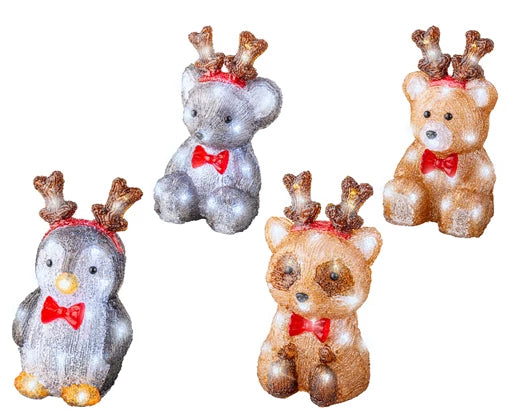 Lumineo LED Animals With Antlers Acrylic Singles