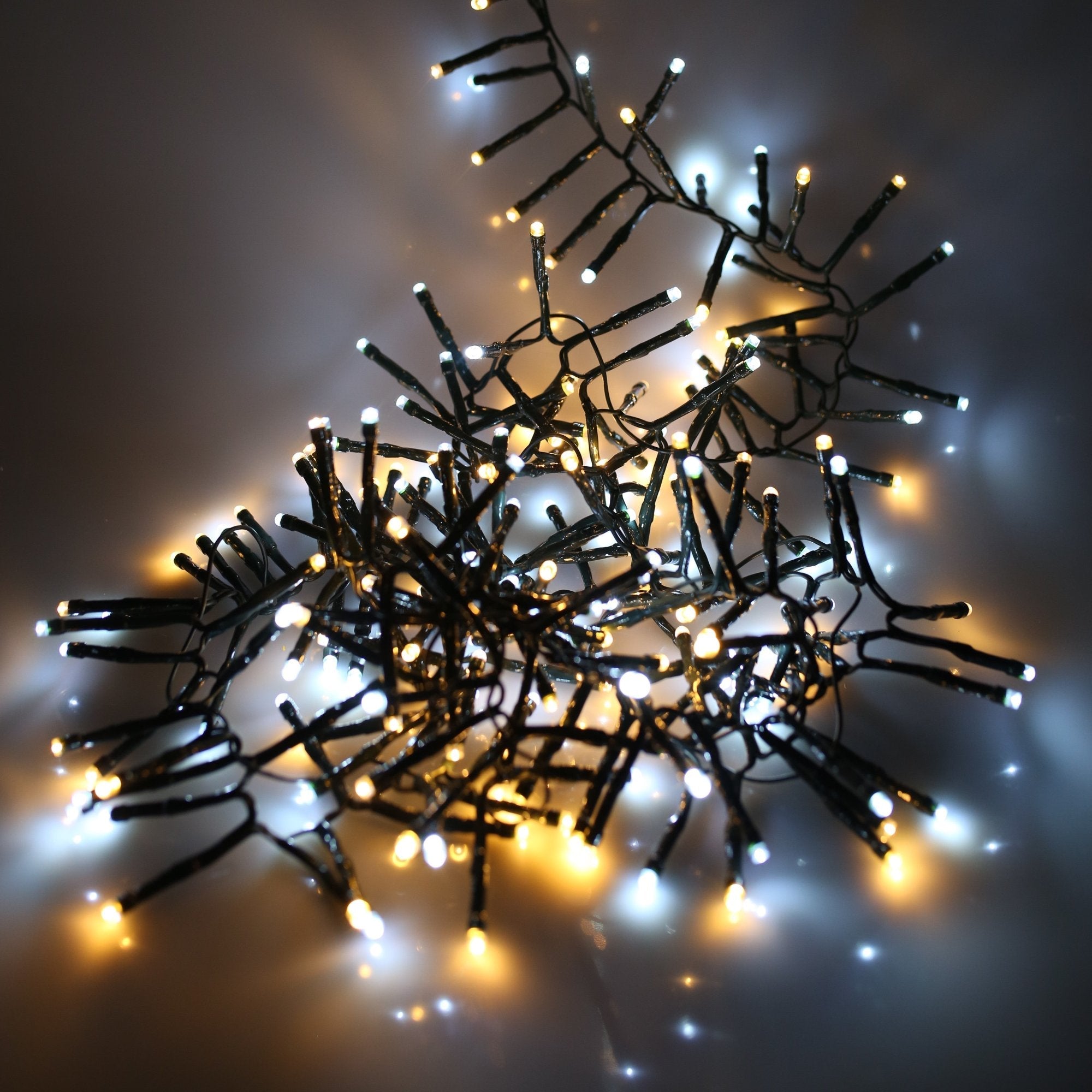 Noma Multifunction Cluster Lights White & Warm White with Green Cable