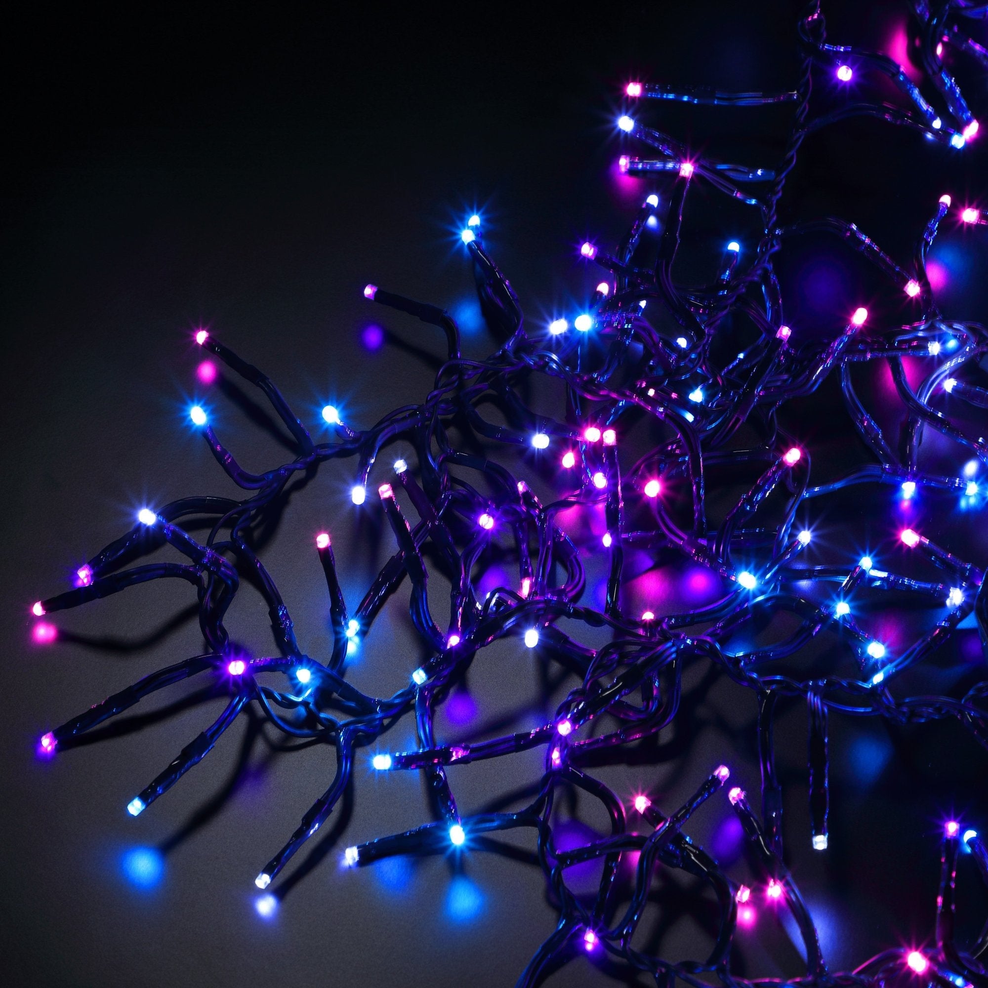 Noma Multifunction Cluster Lights Pastel With Green Cable