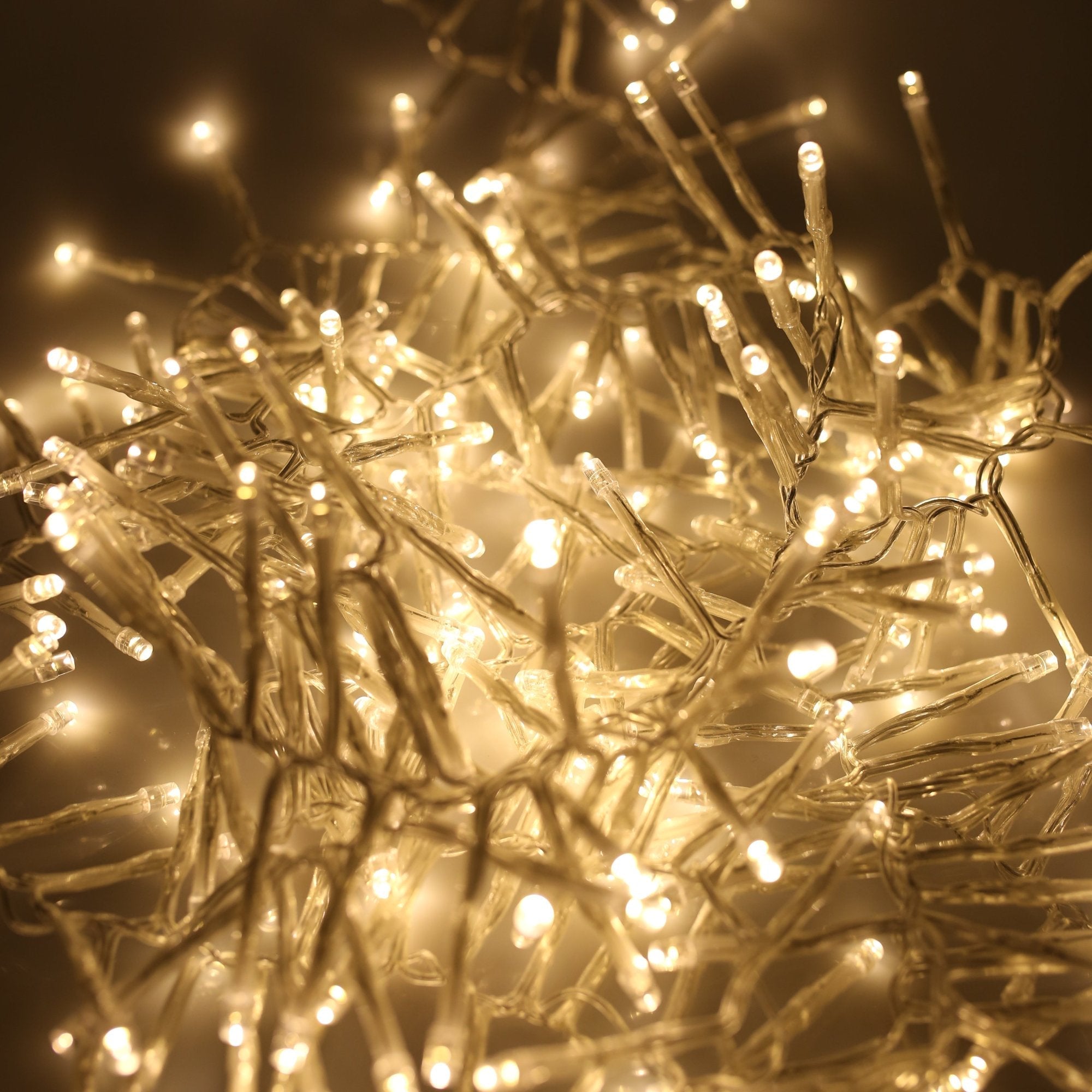 Noma Warm White Multifunction Cluster Lights with Clear Cable