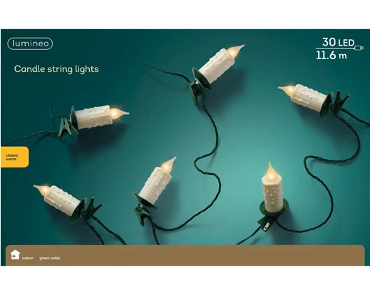 Kaemingk LED Candle Lights Indoor Classic White L1160cm