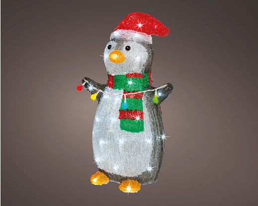 Lumineo LED Penguin Acrylic Penguin Outdoor Cool White