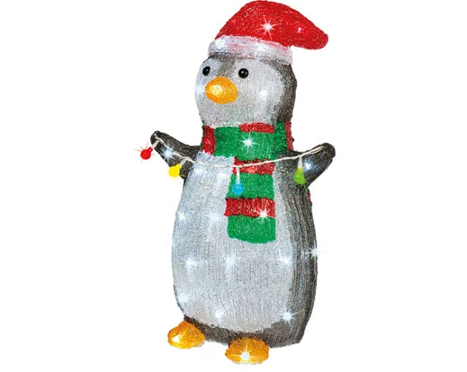 Lumineo LED Penguin Acrylic Penguin Outdoor Cool White