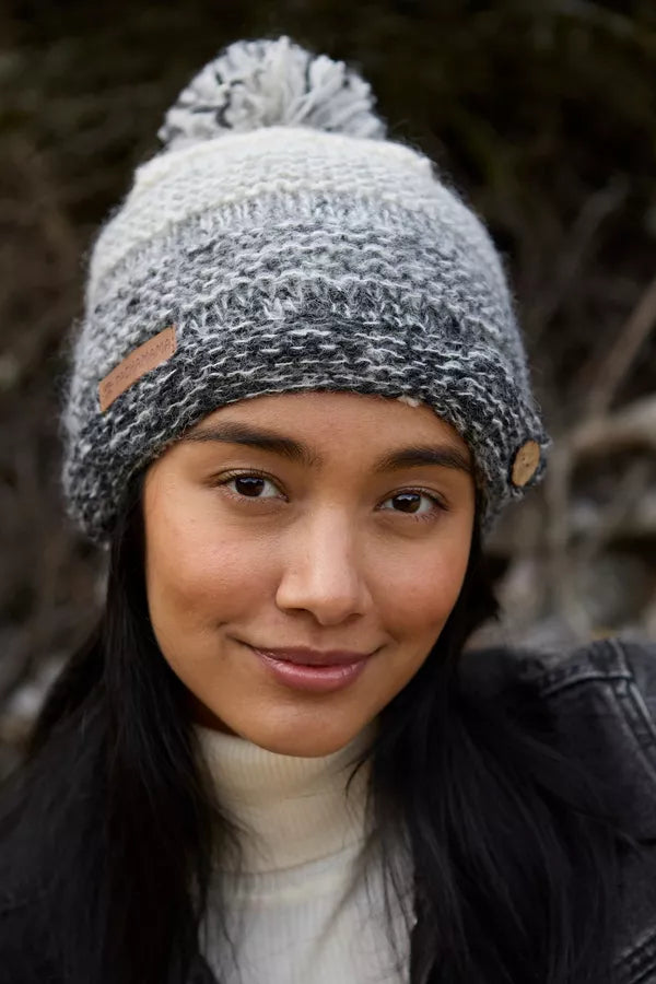 Pachamama Sierra Nevada Bobble Beanie Smoke