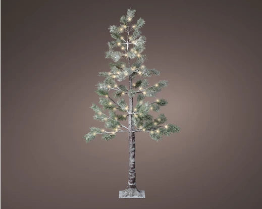 Lumineo Snowy Pine Outdoor Tree with Warm White LEDs