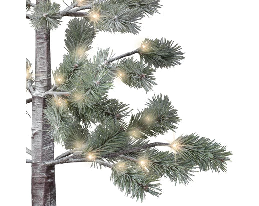 Lumineo Snowy Pine Outdoor Tree with Warm White LEDs