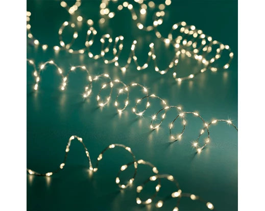 Lumineo String Lights Twinkle Extra Dense Micro Wire Lights Warm White 9m