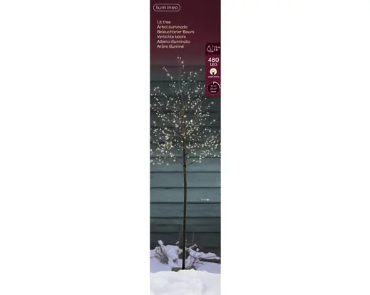 Micro LED Tree Black & Warm White