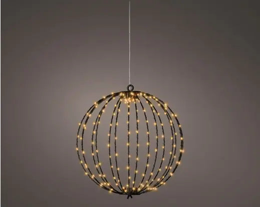 Micro LED Frame Ball Light Black & Classic Warm