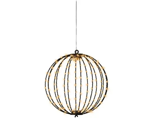 Micro LED Frame Ball Light Black & Classic Warm