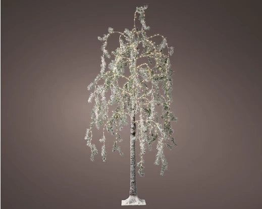 Lumineo Green Tree with Warm White Micro LED's 180cm