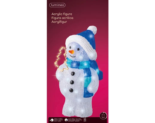 Lumineo LED Acrylic Snowman Outdoor
