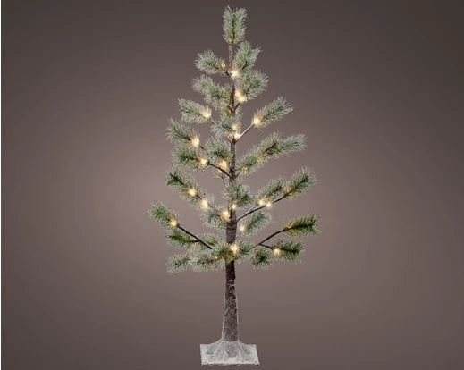 Lumineo LED Snowy Green Tree Warm White 100cm