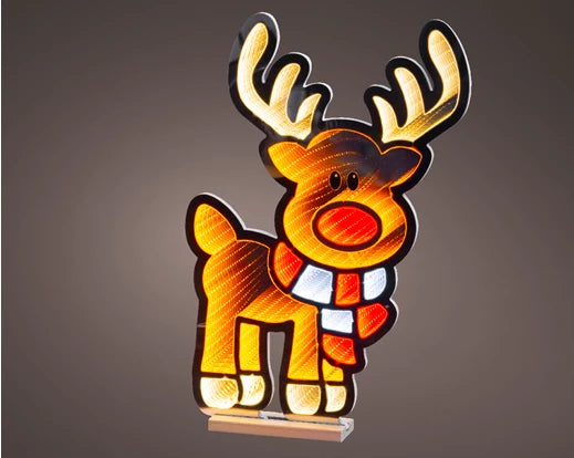 Lumineo Infinity Lights Reindeer H60cm Indoor