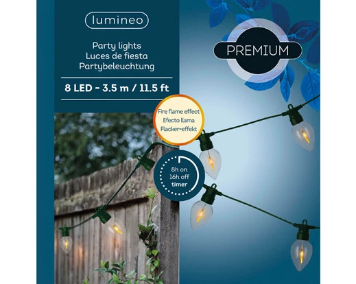 Lumineo LED Partylight Fire Flame Effect 3.5m