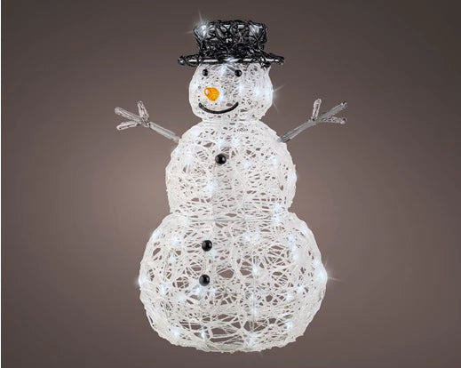 Lumineo Soft Acrylic LED Snowman Outdoor 65cm
