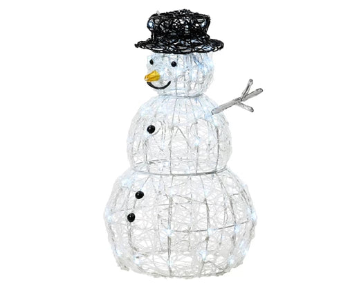 Lumineo Soft Acrylic LED Snowman Outdoor 65cm