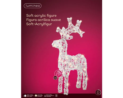 Lumineo Soft Acrylic Deer Outdoor Warm Warm White LED