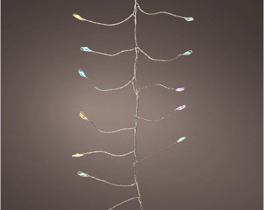 Lumineo Compact Twinkle Micro Wire Lights Soft Multi Colour 6m