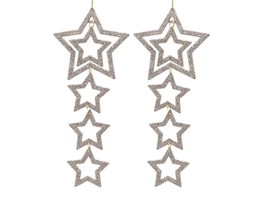 Kaemingk Star Plastic Glitters Champagne