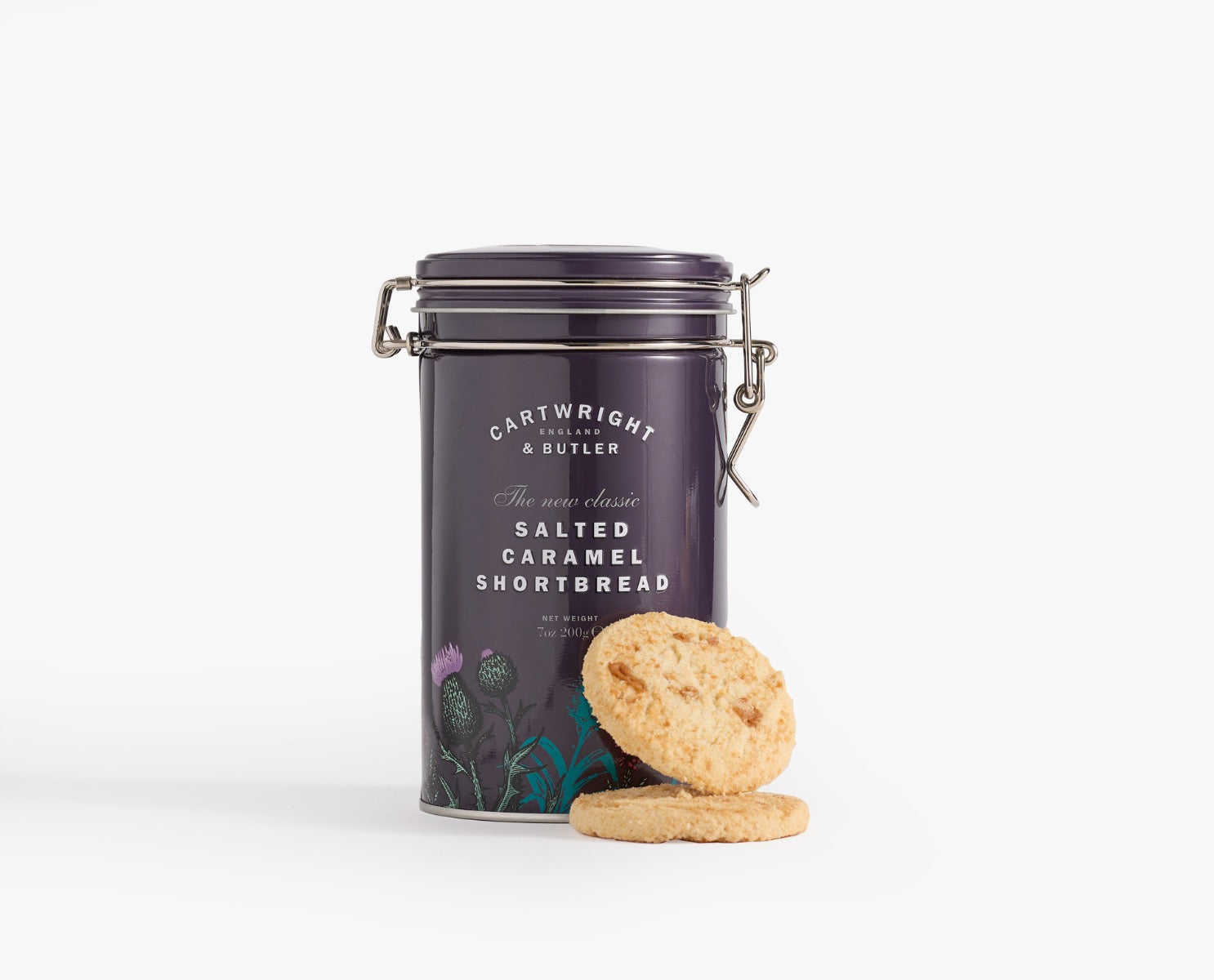 Cartwright & Butler Salted Caramel Shortbreads in Tin 200g