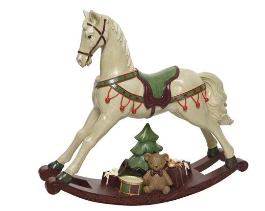 Kaemingk Rocking Horse Polyresin Antique