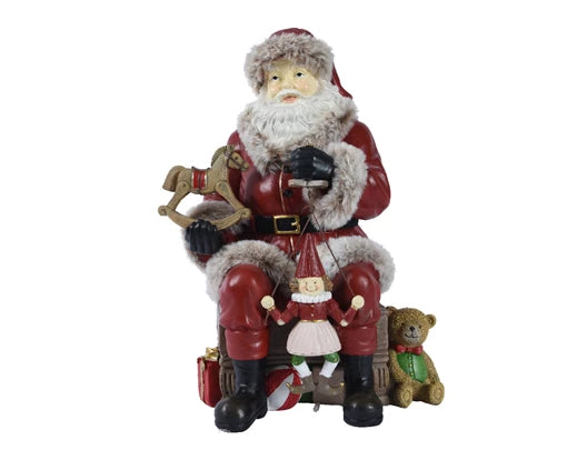 Kaemingk Santa Polyresin Santa Puppet