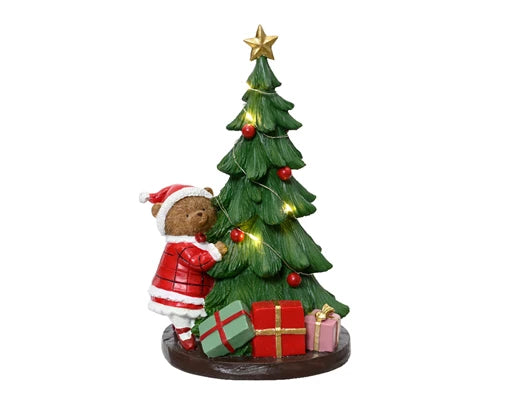 Kaemingk Tree Polyresin Green 27.5cm