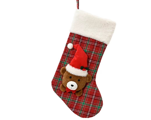 Kaemingk Sock/Stocking Polyester Bear With Hat