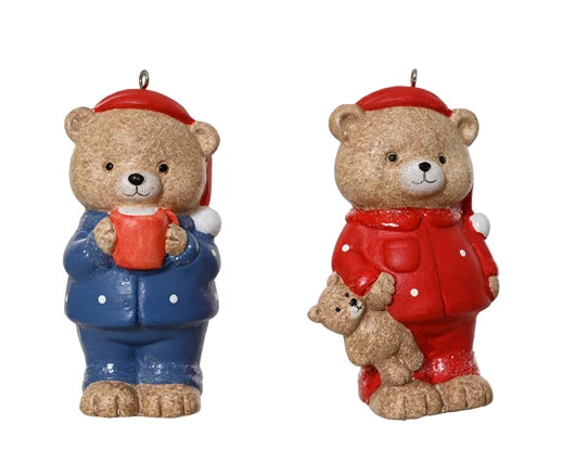 Kaemingk Bear Terracotta Hanging Assorted
