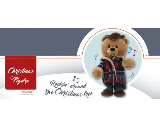 Bear Polyester Animated H32cm