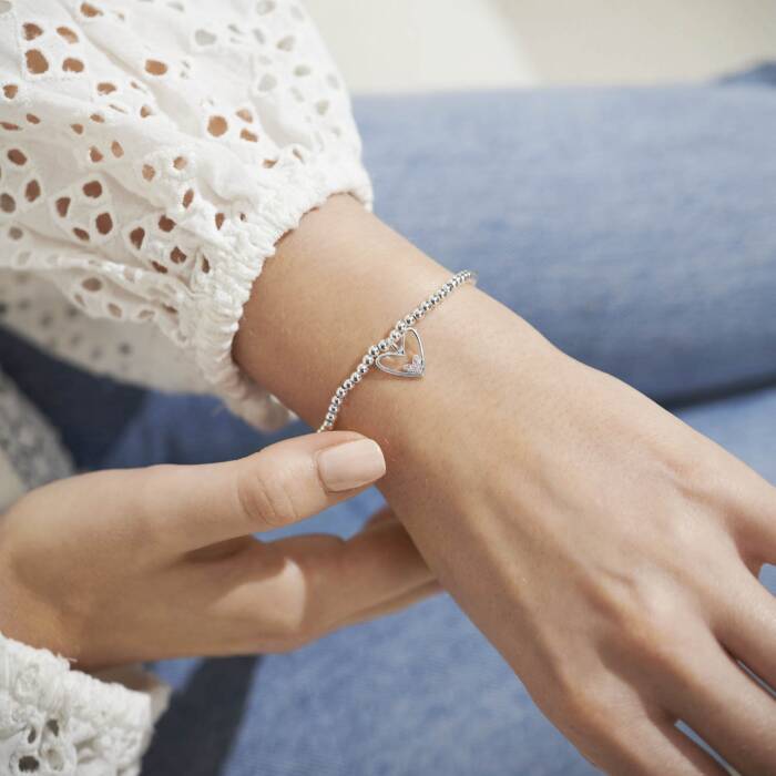 Joma Jewellery A Little 'It'S A Girl!' Bracelet In Silver Plating