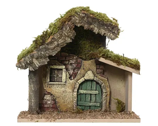 Nativity House Wood Mix Small