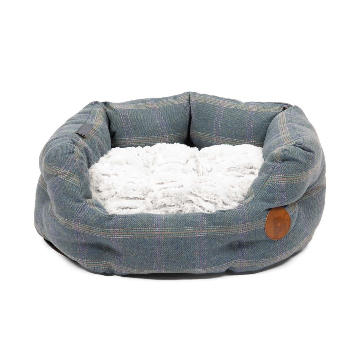 Petface Heather Tweed Oval Pet Bed