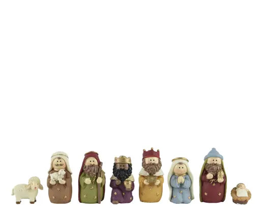 Nativity Set Polyresin Small Set Of 8