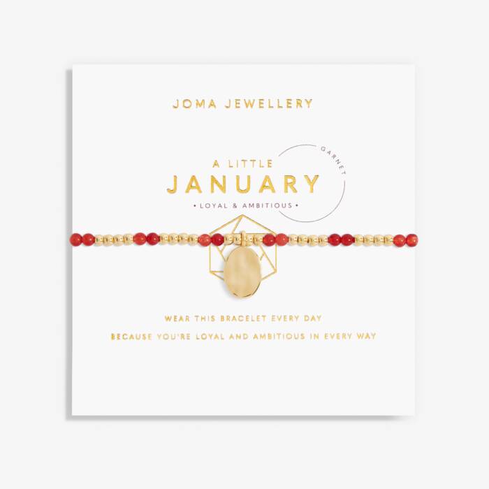 Joma Jewellery A Little 'Birthstone' Gold Plated Bracelet
