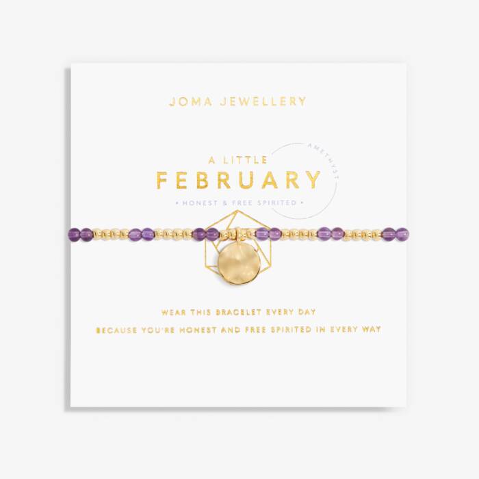 Joma Jewellery A Little 'Birthstone' Gold Plated Bracelet