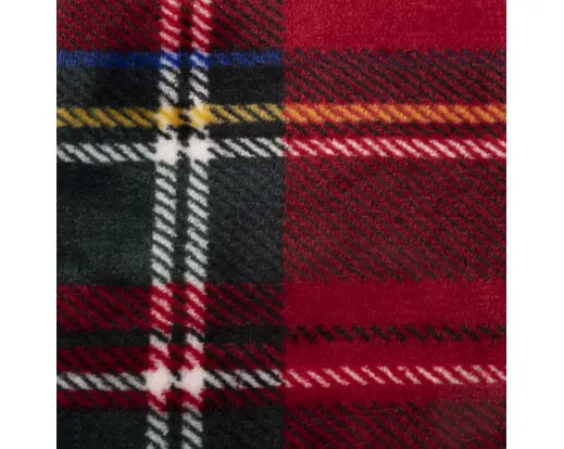 Polyester Flannel Check Throw