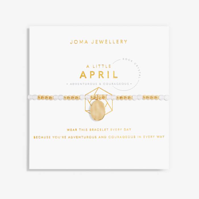 Joma Jewellery A Little 'Birthstone' Gold Plated Bracelet