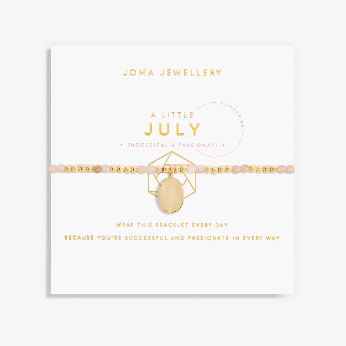 Joma Jewellery A Little 'Birthstone' Gold Plated Bracelet