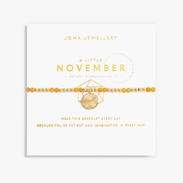 Joma Jewellery A Little 'Birthstone' Gold Plated Bracelet